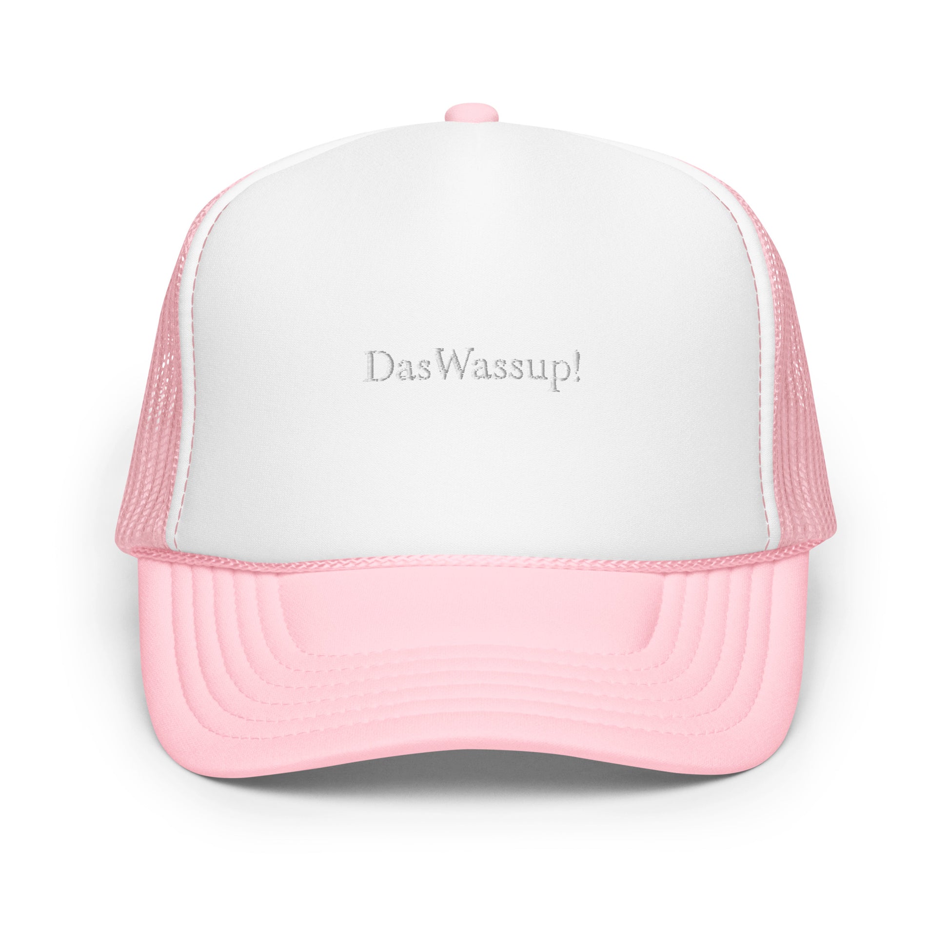 Blank Foam Trucker Hats Pink/White